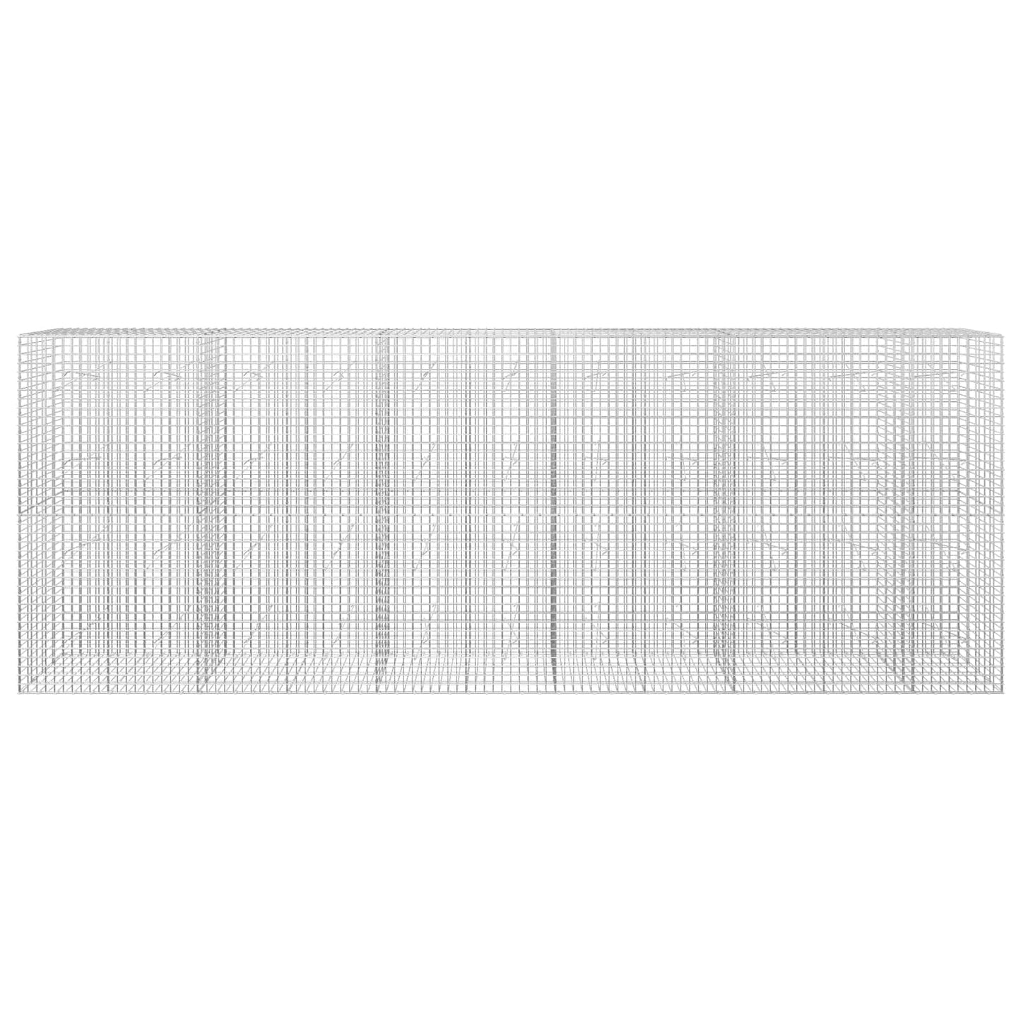 vidaXL Γκαμπιόν με σύρμα 5 mm και πλέγμα 5x5 cm 550x20x200 εκ