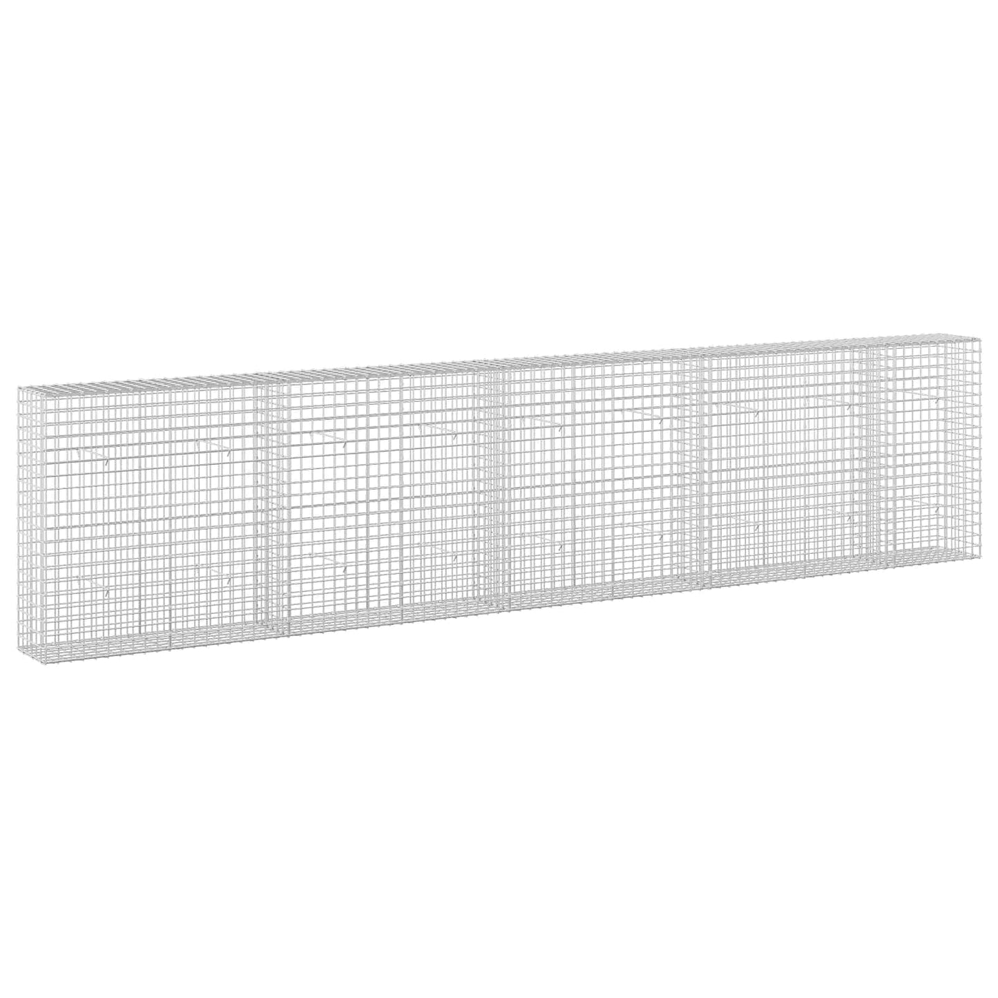 vidaXL Γκαμπιόν με σύρμα 5 mm και πλέγμα 5x5 cm 450x30x100 εκ