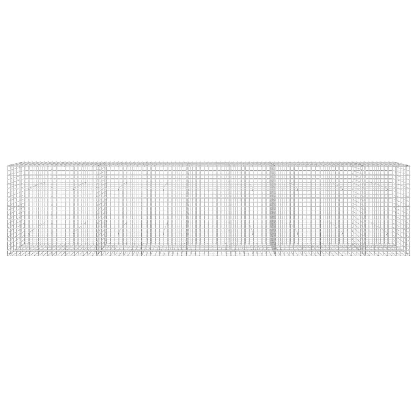 vidaXL Γκαμπιόν με σύρμα 5 mm και πλέγμα 5x5 cm 450x30x100 εκ