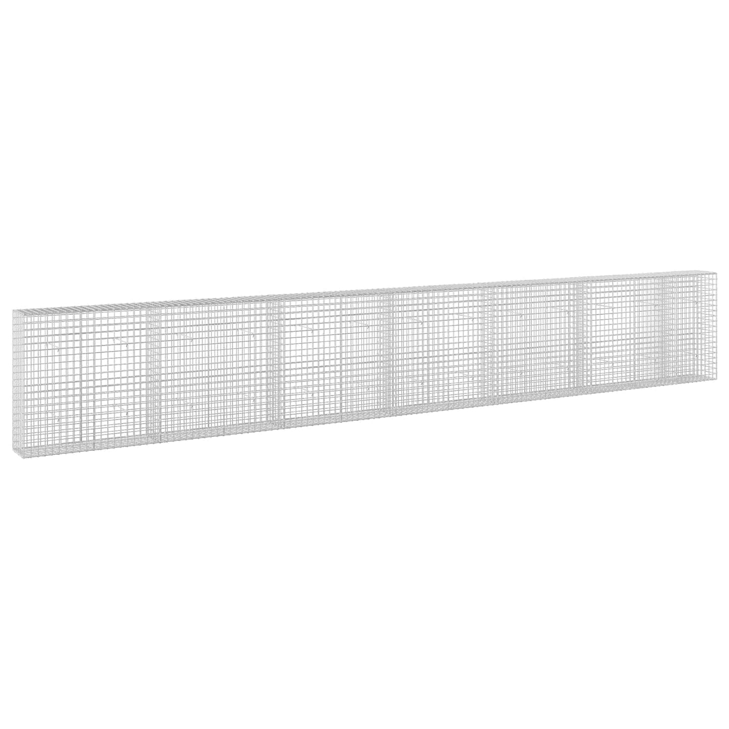 vidaXL Γκαμπιόν με σύρμα 5 mm και πλέγμα 5x5 cm 650x30x100 εκ