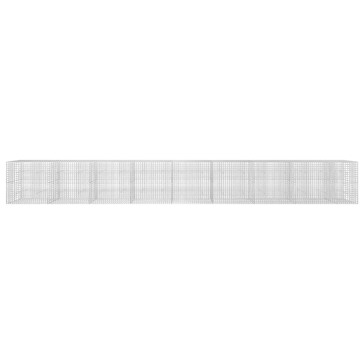 vidaXL Γκαμπιόν με σύρμα 5 mm και πλέγμα 5x5 cm 850x30x100 εκ