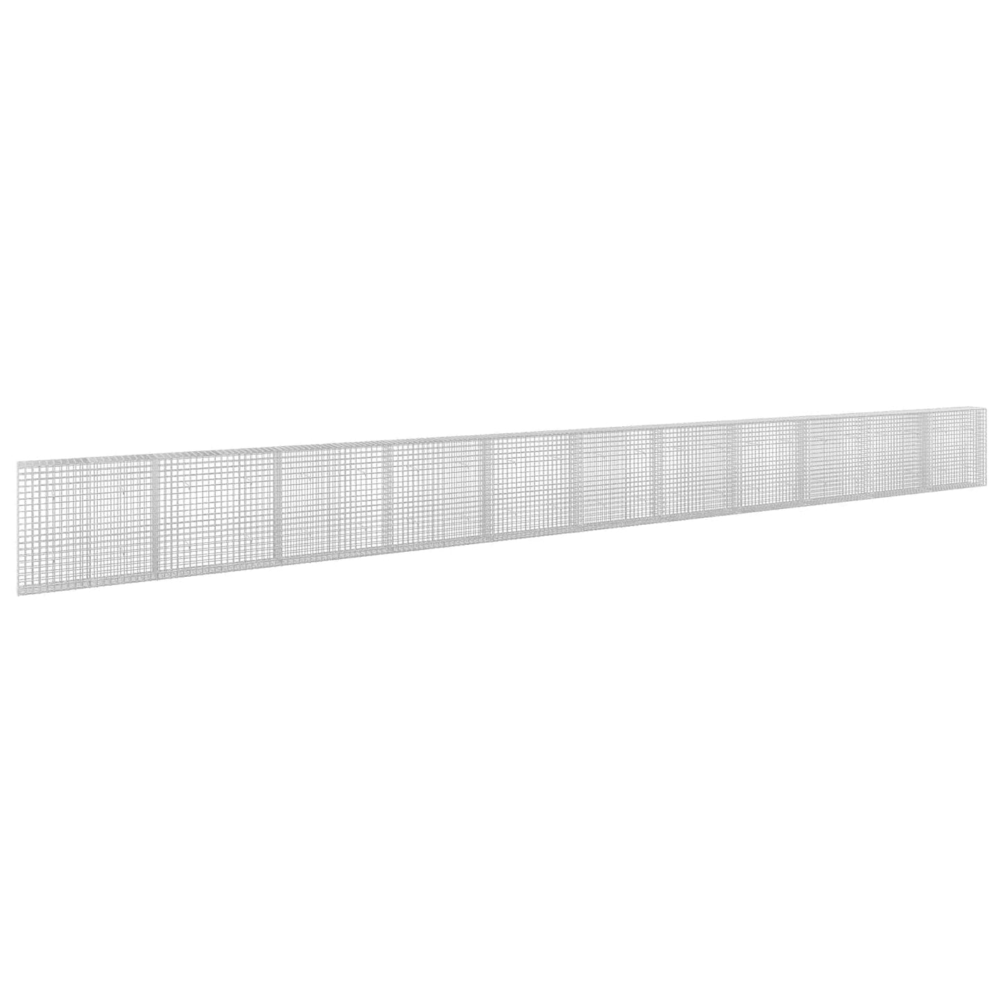 vidaXL Γκαμπιόν με σύρμα 5 mm και πλέγμα 5x5 cm 1100x30x100 εκ