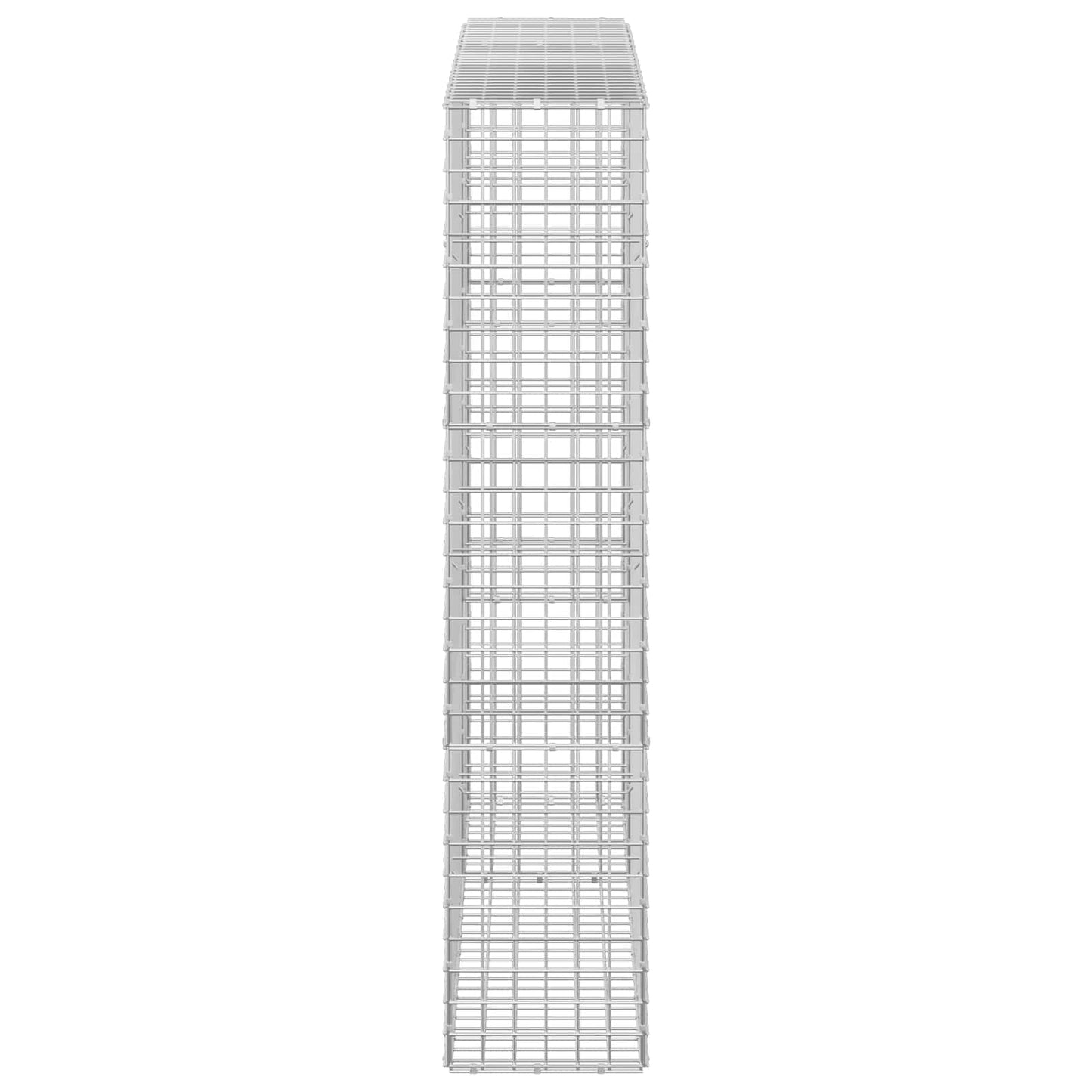 vidaXL Γκαμπιόν με σύρμα 5 mm και πλέγμα 5x5 cm 150x30x150 εκ