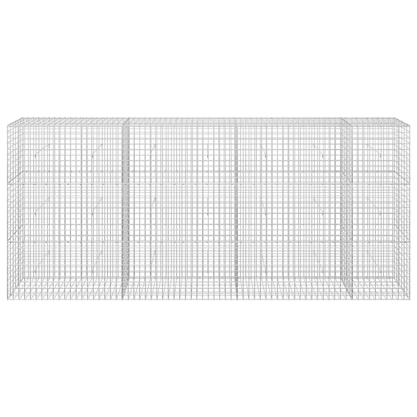 vidaXL Γκαμπιόν με σύρμα 5 mm και πλέγμα 5x5 cm 350x30x150 εκ.