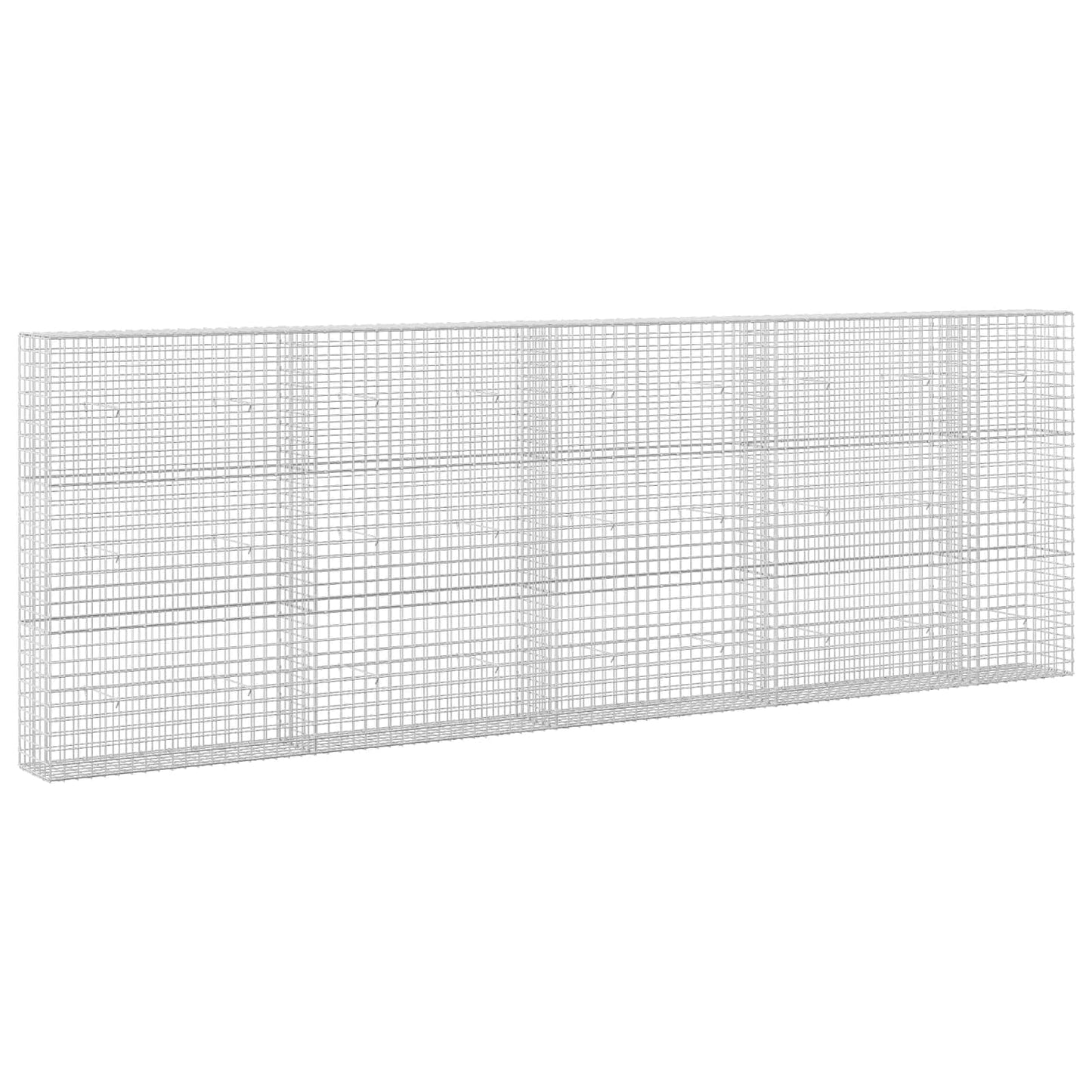vidaXL Γκαμπιόν με σύρμα 5 mm και πλέγμα 5x5 cm 450x30x150 εκ