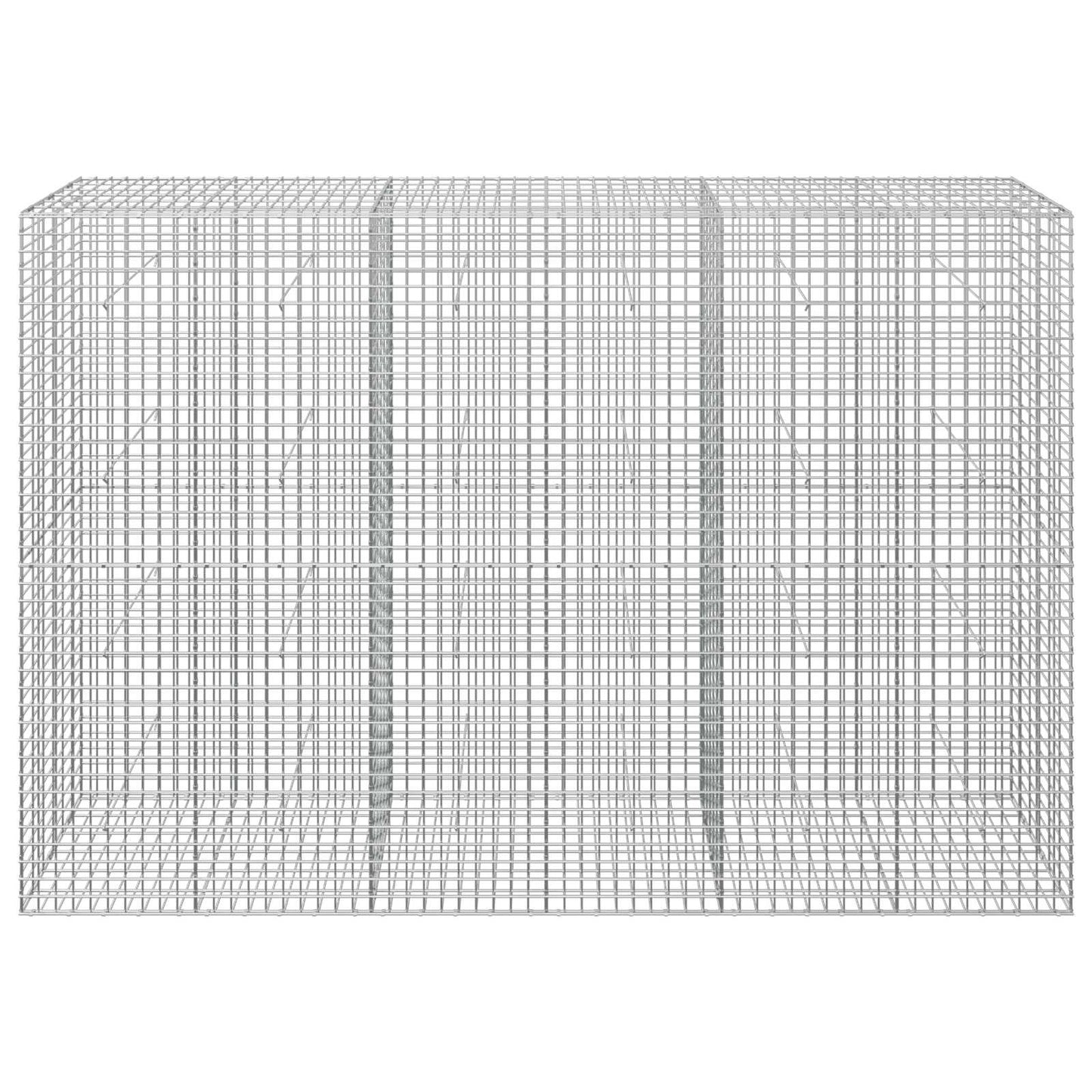 vidaXL Γκαμπιόν με σύρμα 5 mm και πλέγμα 5x5 cm 300x30x200 εκ