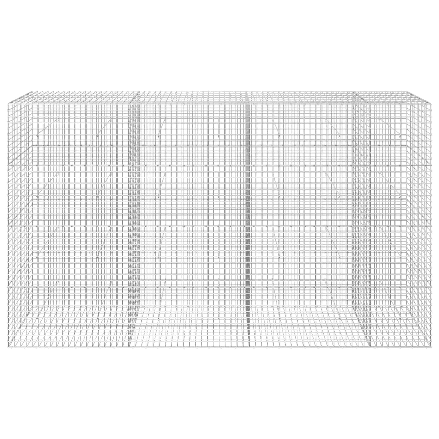 vidaXL Γκαμπιόν με σύρμα 5 mm και πλέγμα 5x5 cm 350x30x200 εκ