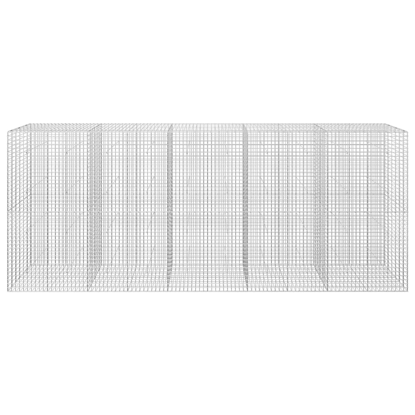 vidaXL Γκαμπιόν με σύρμα 5 mm και πλέγμα 5x5 cm 500x30x200 εκ