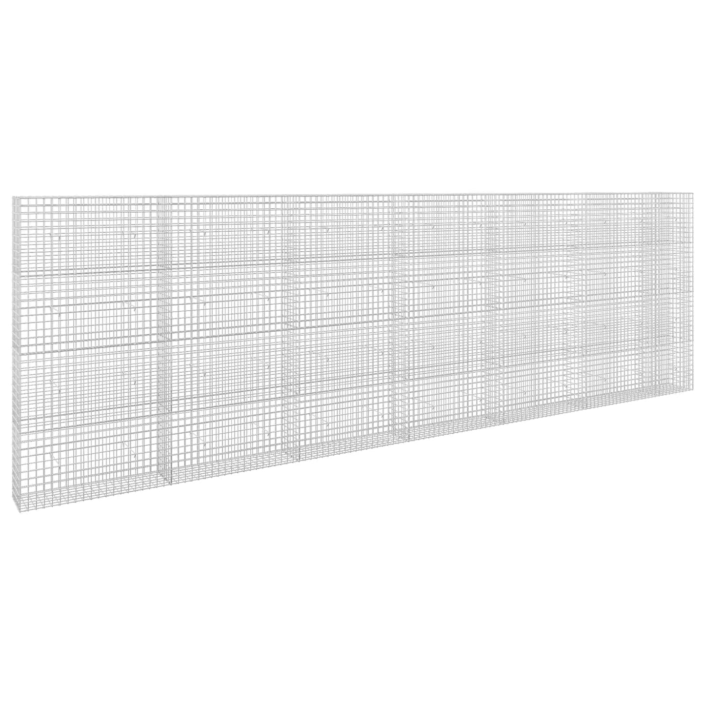 vidaXL Γκαμπιόν με σύρμα 5 mm και πλέγμα 5x5 cm 650x30x200 εκ