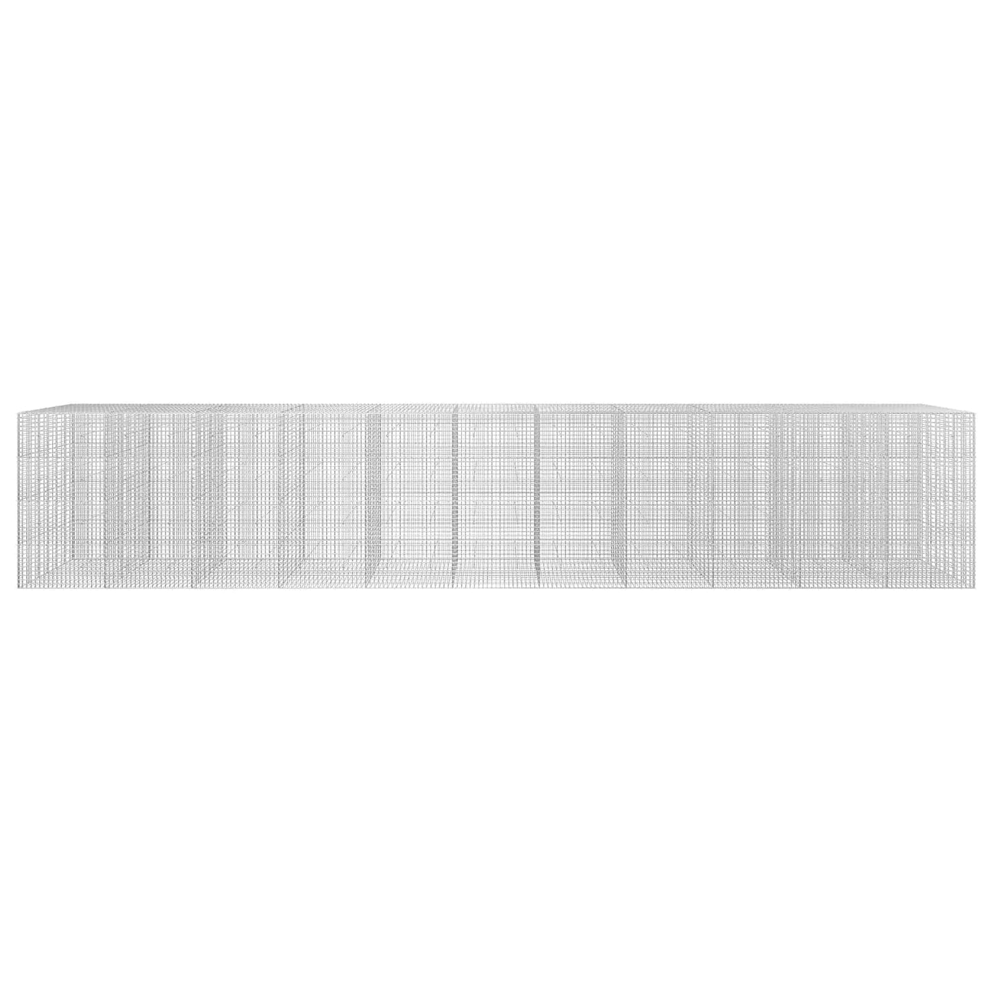 vidaXL Γκαμπιόν με σύρμα 5 mm και πλέγμα 5x5 cm 1100x30x200 εκ