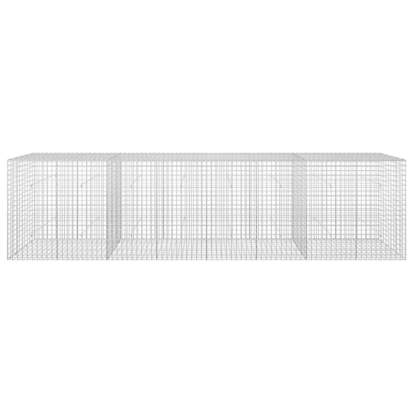 vidaXL Γκαμπιόν με σύρμα 5 mm και πλέγμα 5x5 cm 400x50x100 εκ