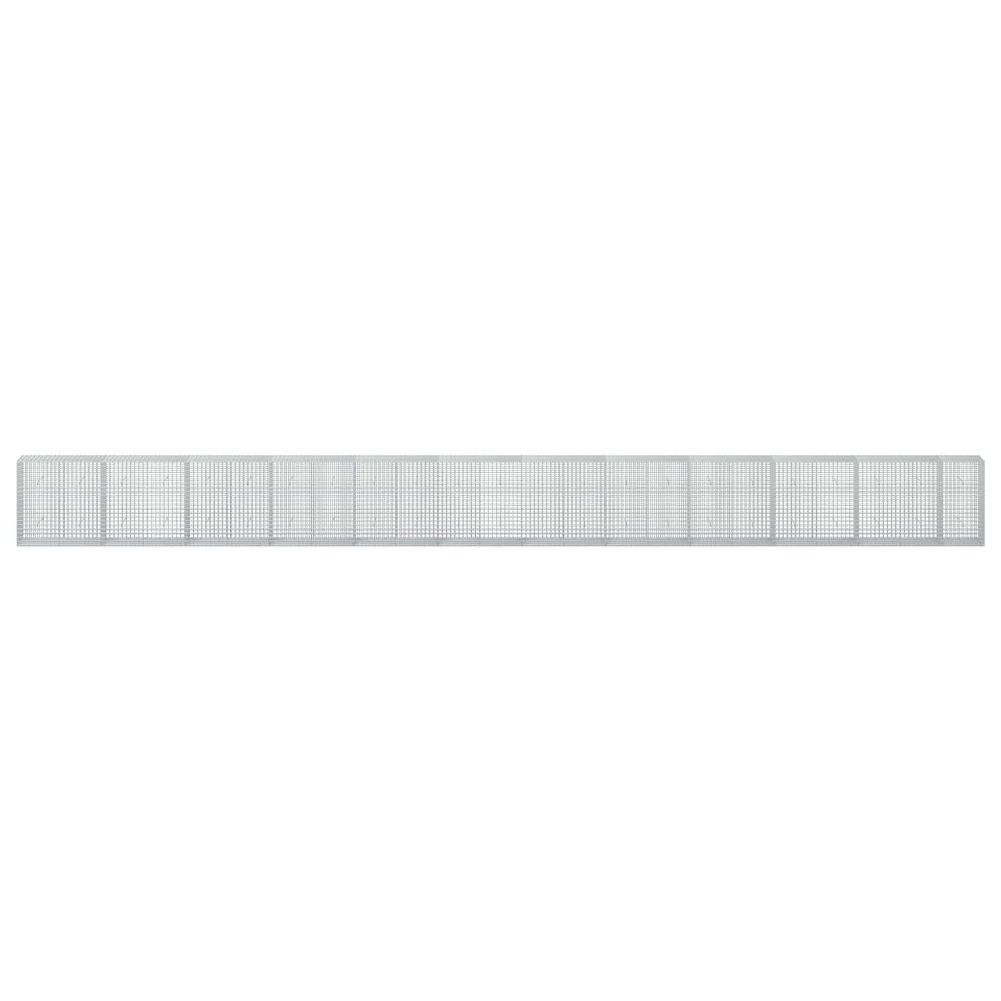 vidaXL Γκαμπιόν με σύρμα 5 mm και πλέγμα 5x5 cm 1150x50x100 εκ