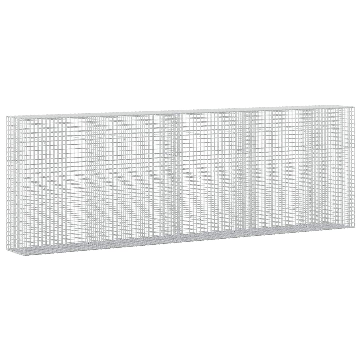 vidaXL Γκαμπιόν με σύρμα 5 mm και πλέγμα 5x5 cm 450x50x150 εκ