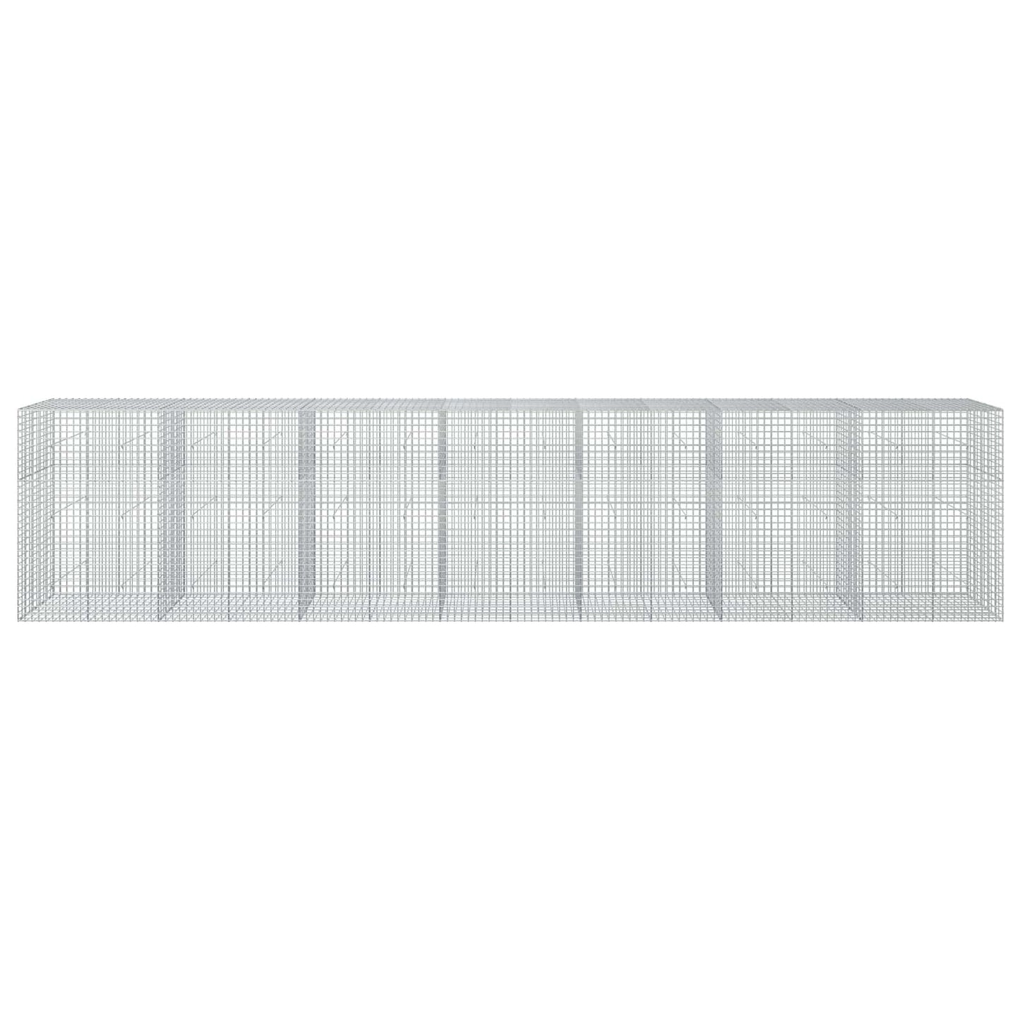 vidaXL Γκαμπιόν με σύρμα 5 mm και πλέγμα 5x5 cm 700x50x150 εκ.