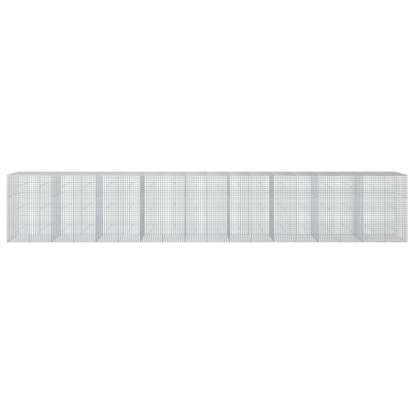 vidaXL Γκαμπιόν με σύρμα 5 mm και πλέγμα 5x5 cm 900x50x150 εκ