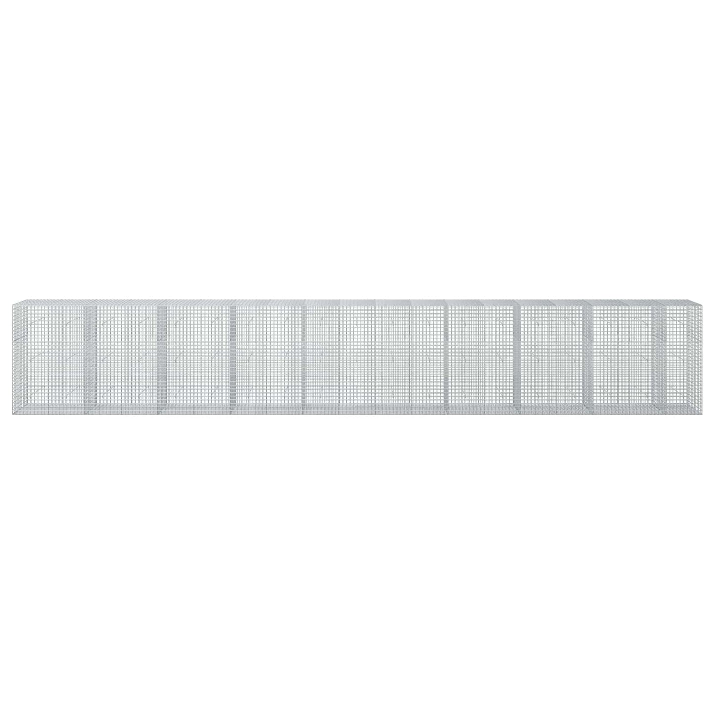 vidaXL Γκαμπιόν με σύρμα 5 mm και πλέγμα 5x5 cm 950x50x150 εκ