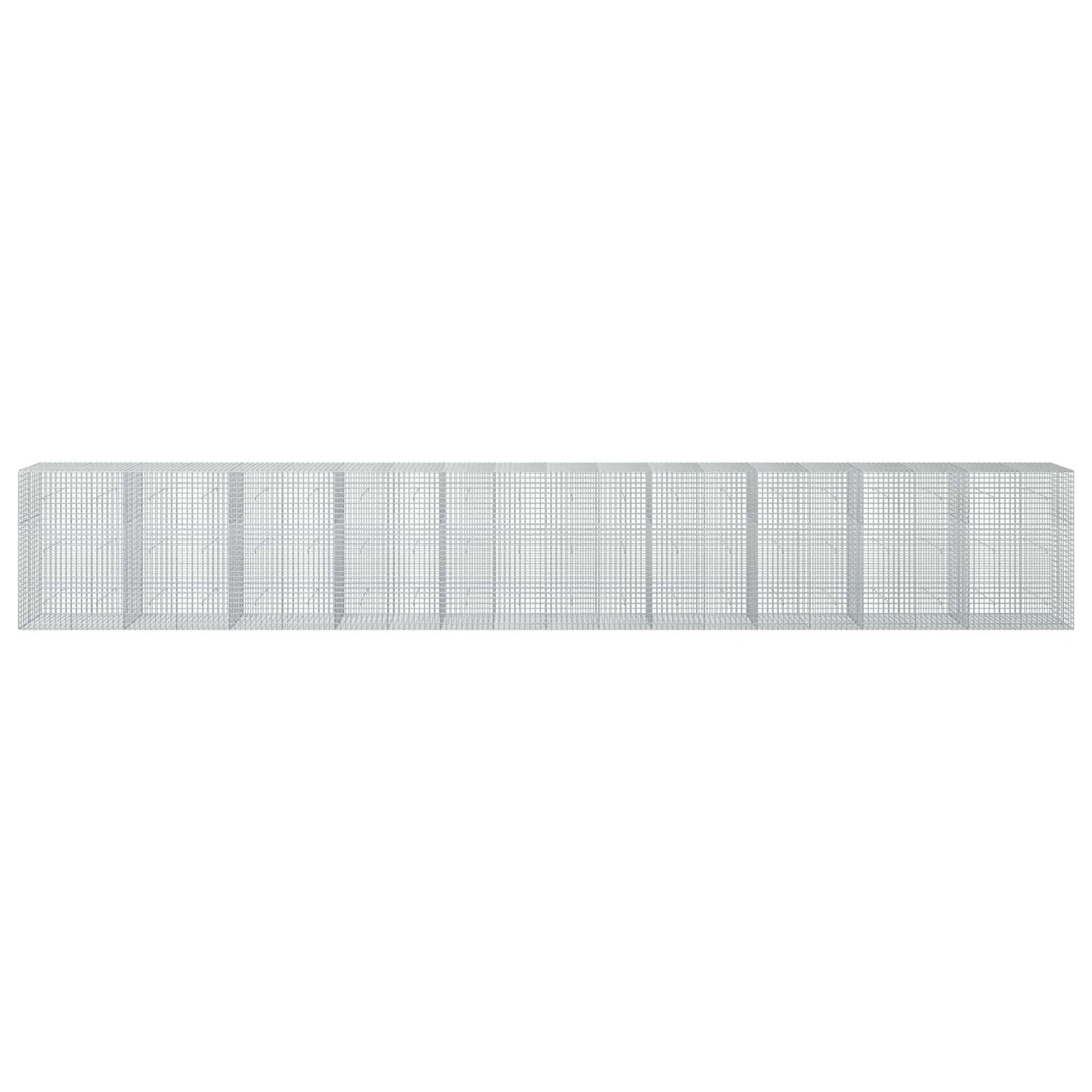 vidaXL Γκαμπιόν με σύρμα 5 mm και πλέγμα 5x5 cm 1000x50x150 εκ