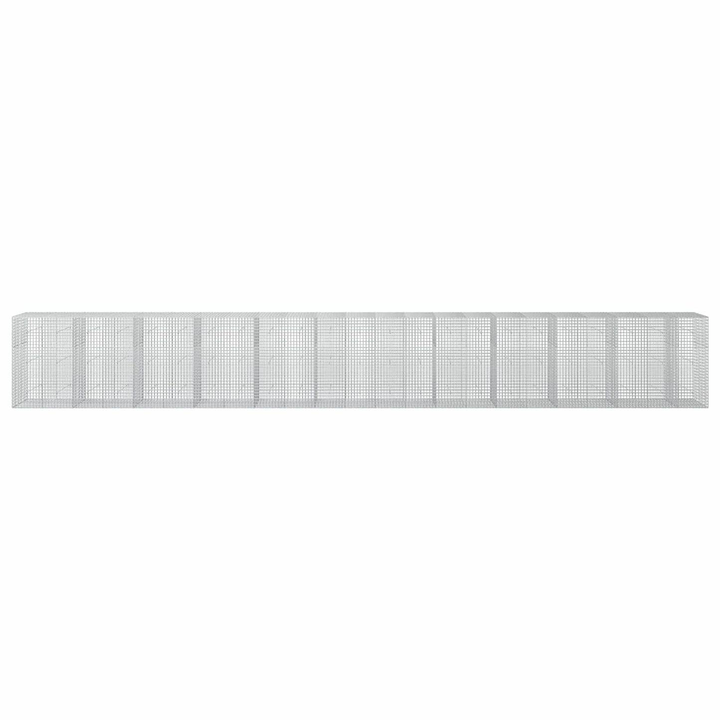 vidaXL Γκαμπιόν με σύρμα 5 mm και πλέγμα 5x5 cm 1150x50x150 εκ