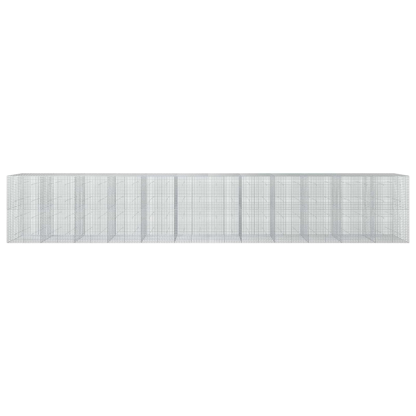 vidaXL Γκαμπιόν με σύρμα 5 mm και πλέγμα 5x5 cm 1200x50x200 εκ