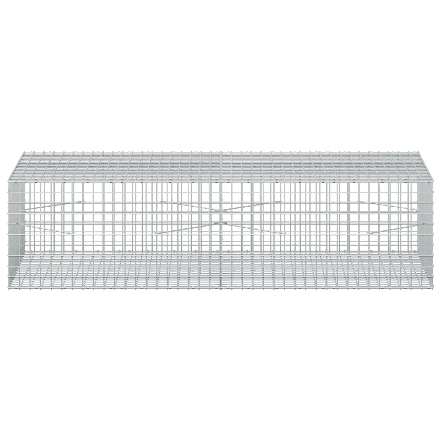vidaXL Γκαμπιόν με σύρμα 5 mm και πλέγμα 5x5 cm 200x100x50 εκ