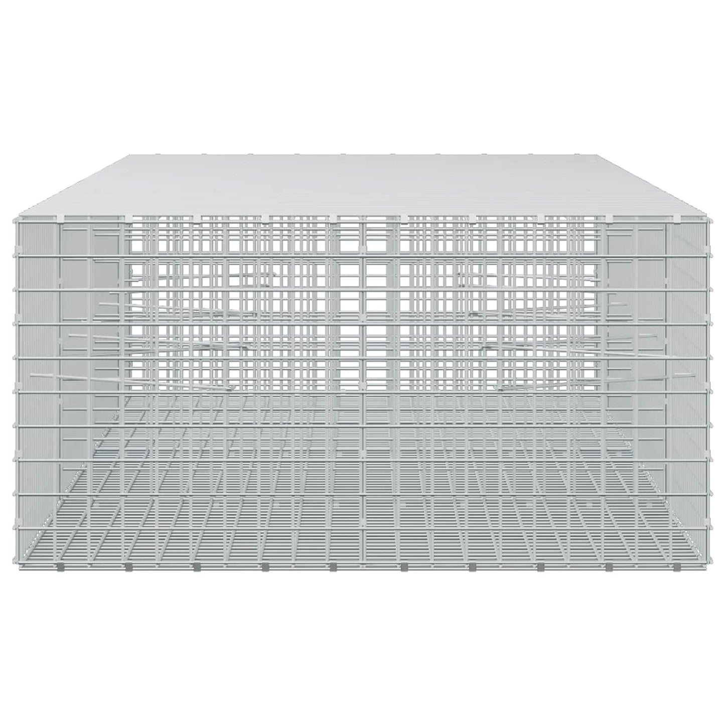 vidaXL Γκαμπιόν με σύρμα 5 mm και πλέγμα 5x5 cm 350x100x50 εκ.