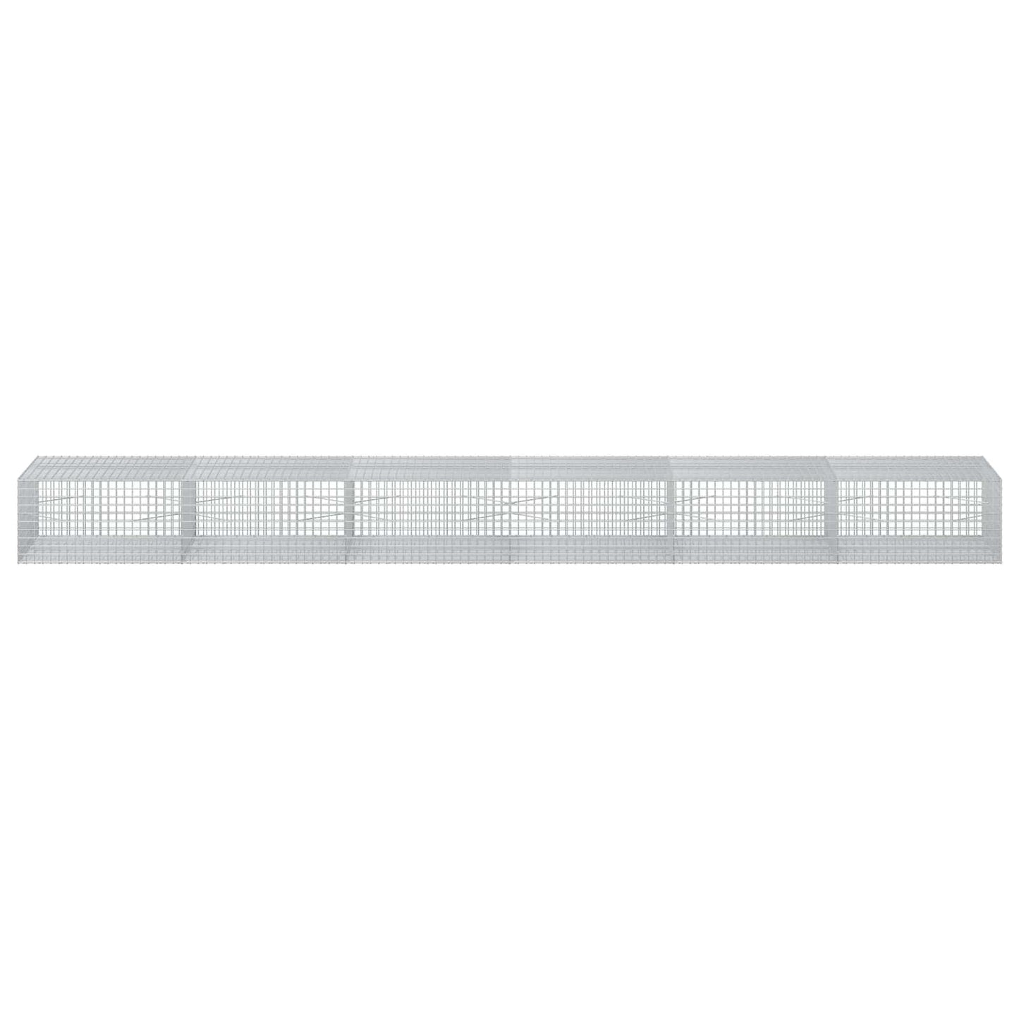 vidaXL Γκαμπιόν με σύρμα 5 mm και πλέγμα 5x5 cm 600x100x50 εκ.