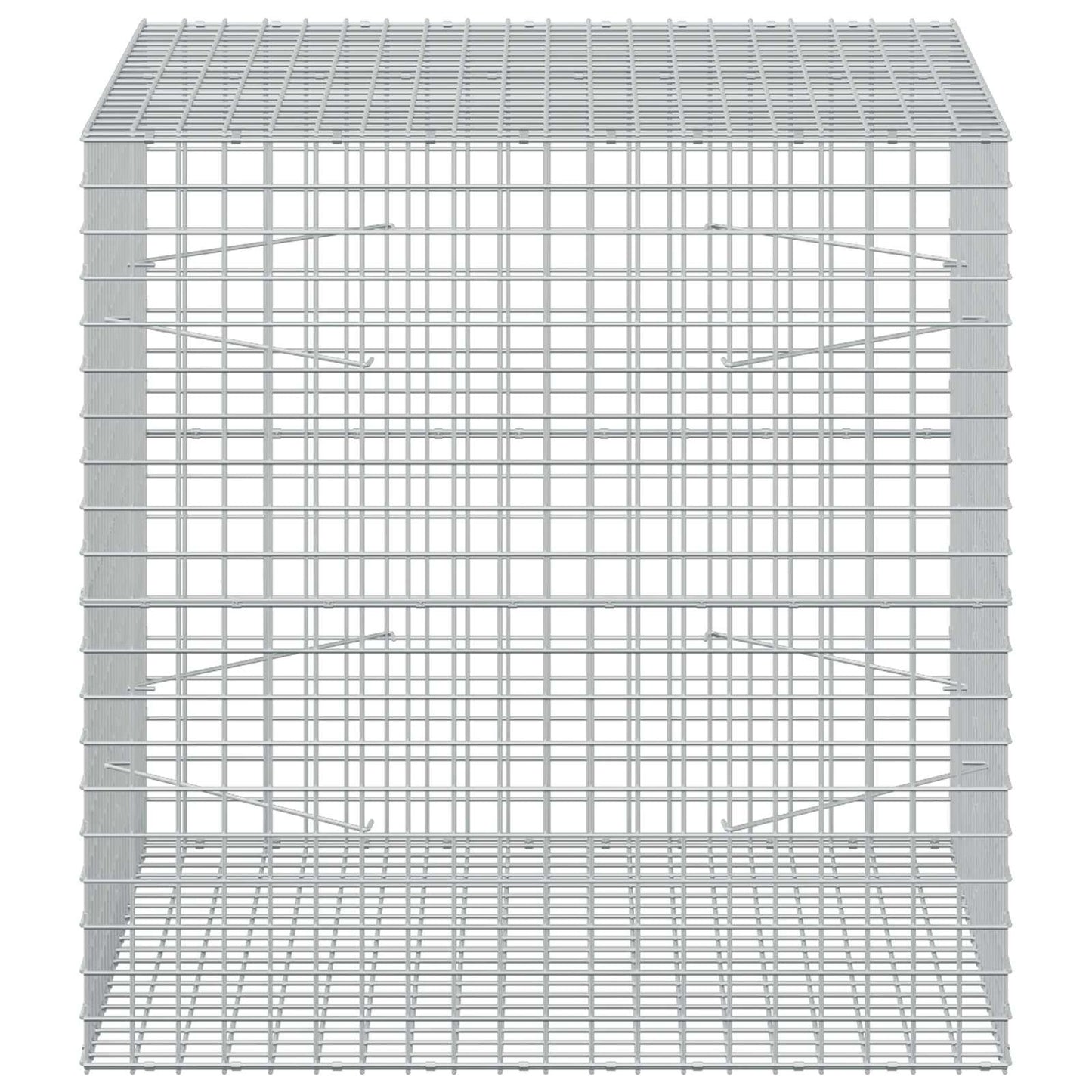 vidaXL Γκαμπιόν με σύρμα 5 mm και πλέγμα 5x5 cm 100x100x100 εκ.