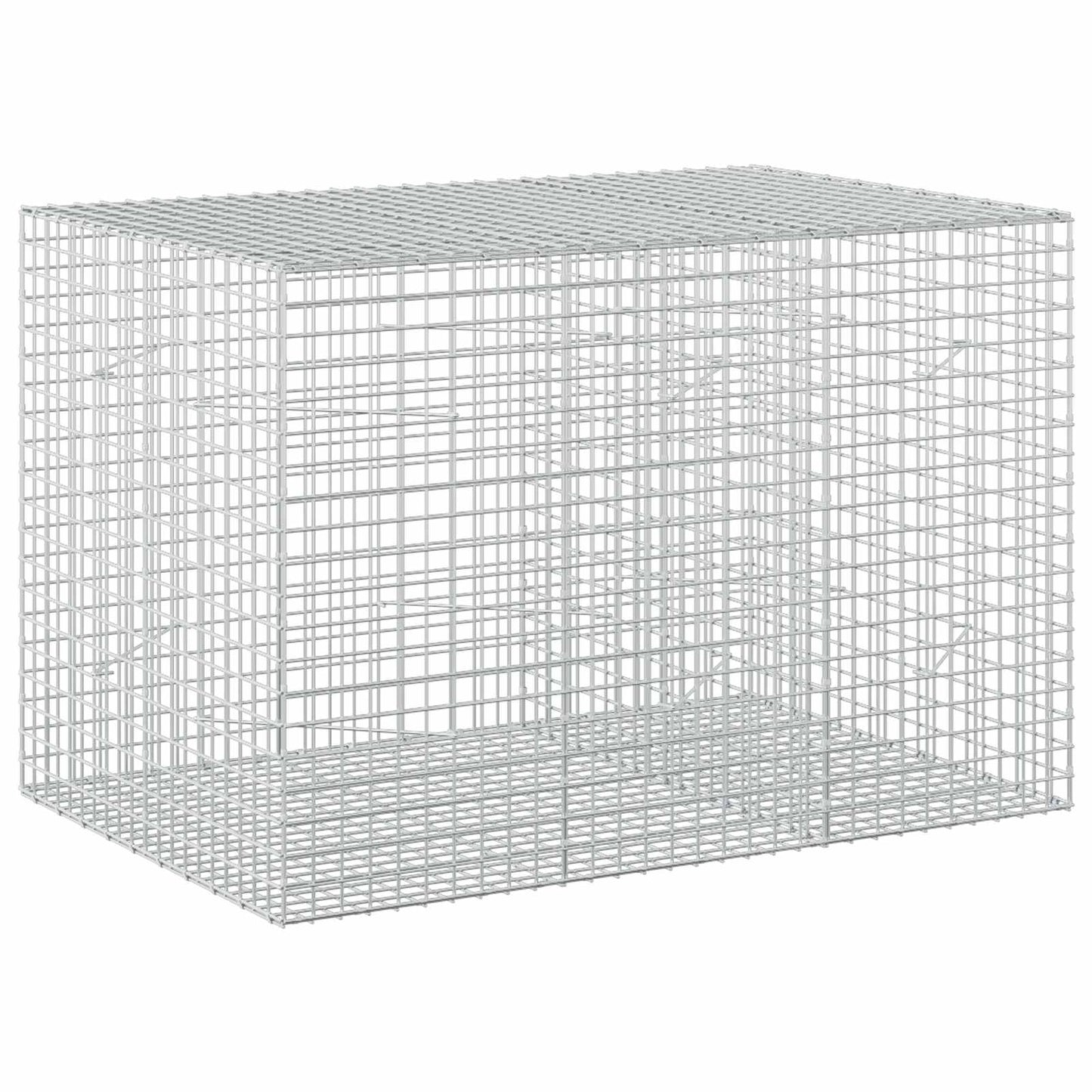 vidaXL Γκαμπιόν με σύρμα 5 mm και πλέγμα 5x5 cm 150x100x100 εκ.