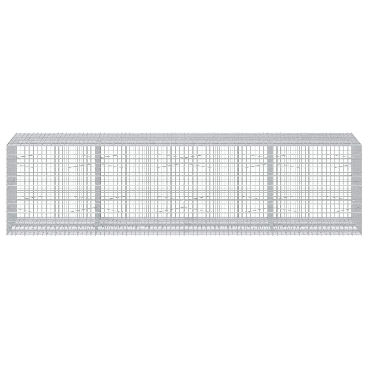 vidaXL Γκαμπιόν με σύρμα 5 mm και πλέγμα 5x5 cm 400x100x100 εκ