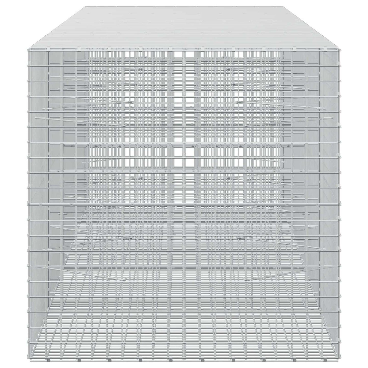 vidaXL Γκαμπιόν με σύρμα 5 mm και πλέγμα 5x5 cm 400x100x100 εκ