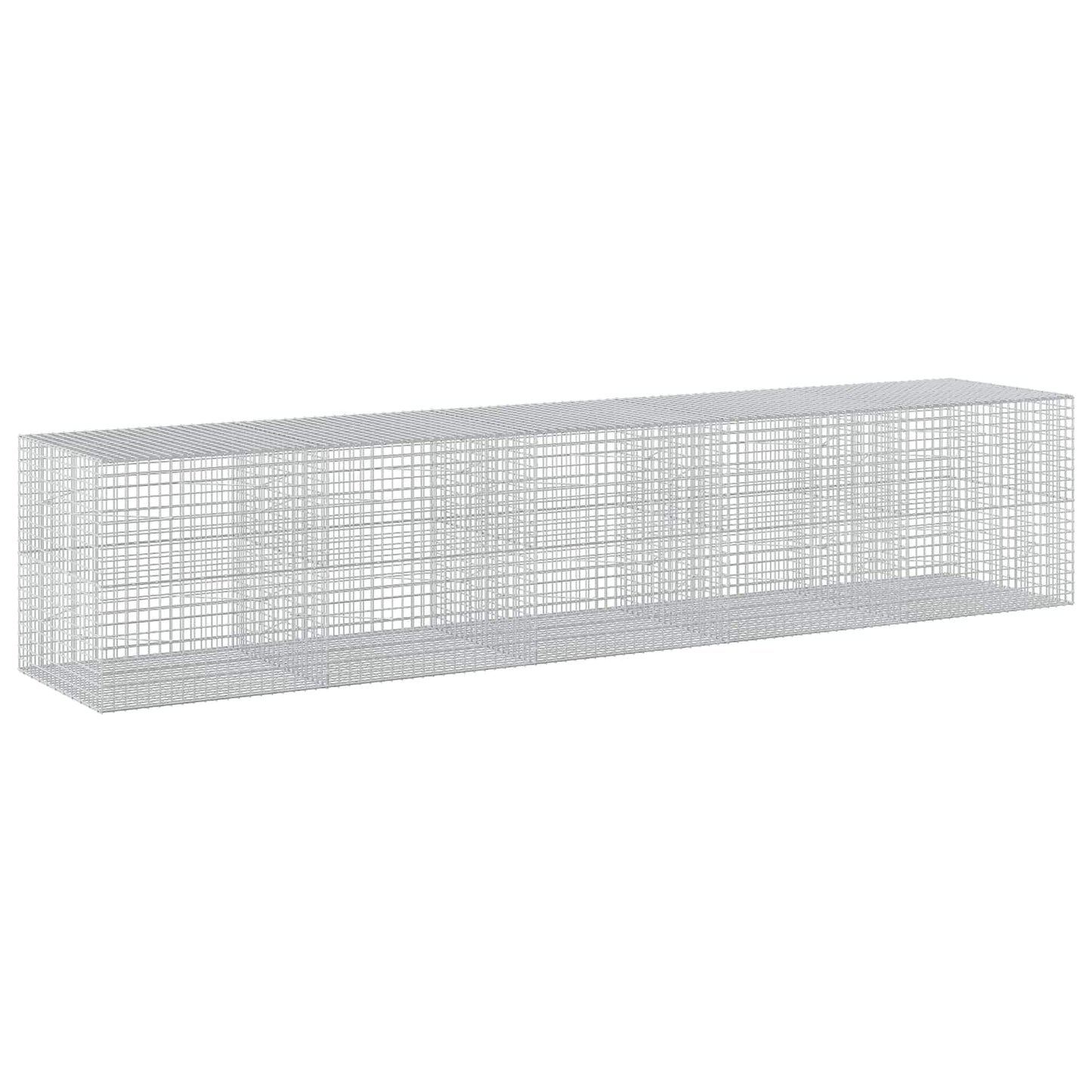 vidaXL Γκαμπιόν με σύρμα 5 mm και πλέγμα 5x5 cm 500x100x100 εκ