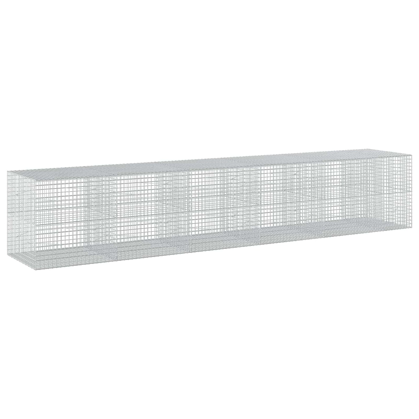 vidaXL Γκαμπιόν με σύρμα 5 mm και πλέγμα 5x5 cm 550x100x100 εκ