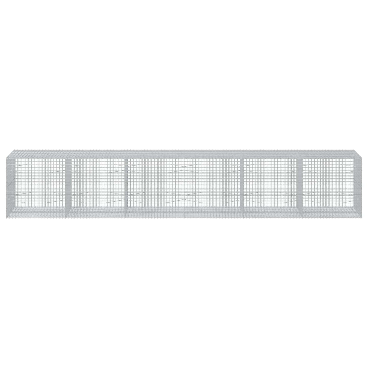 vidaXL Γκαμπιόν με σύρμα 5 mm και πλέγμα 5x5 cm 600x100x100 εκ.