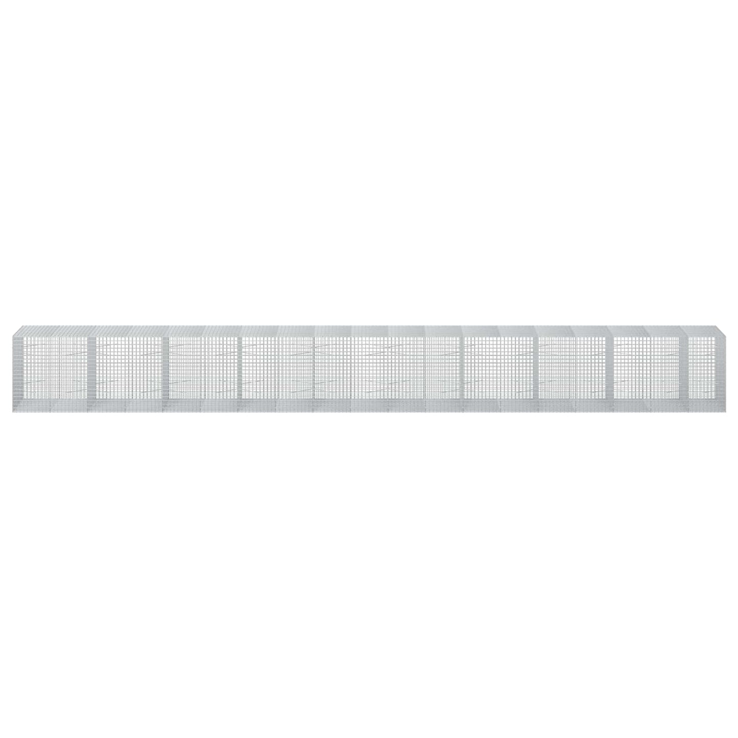 vidaXL Γκαμπιόν με σύρμα 5 mm και πλέγμα 5x5 cm 950x100x100 εκ