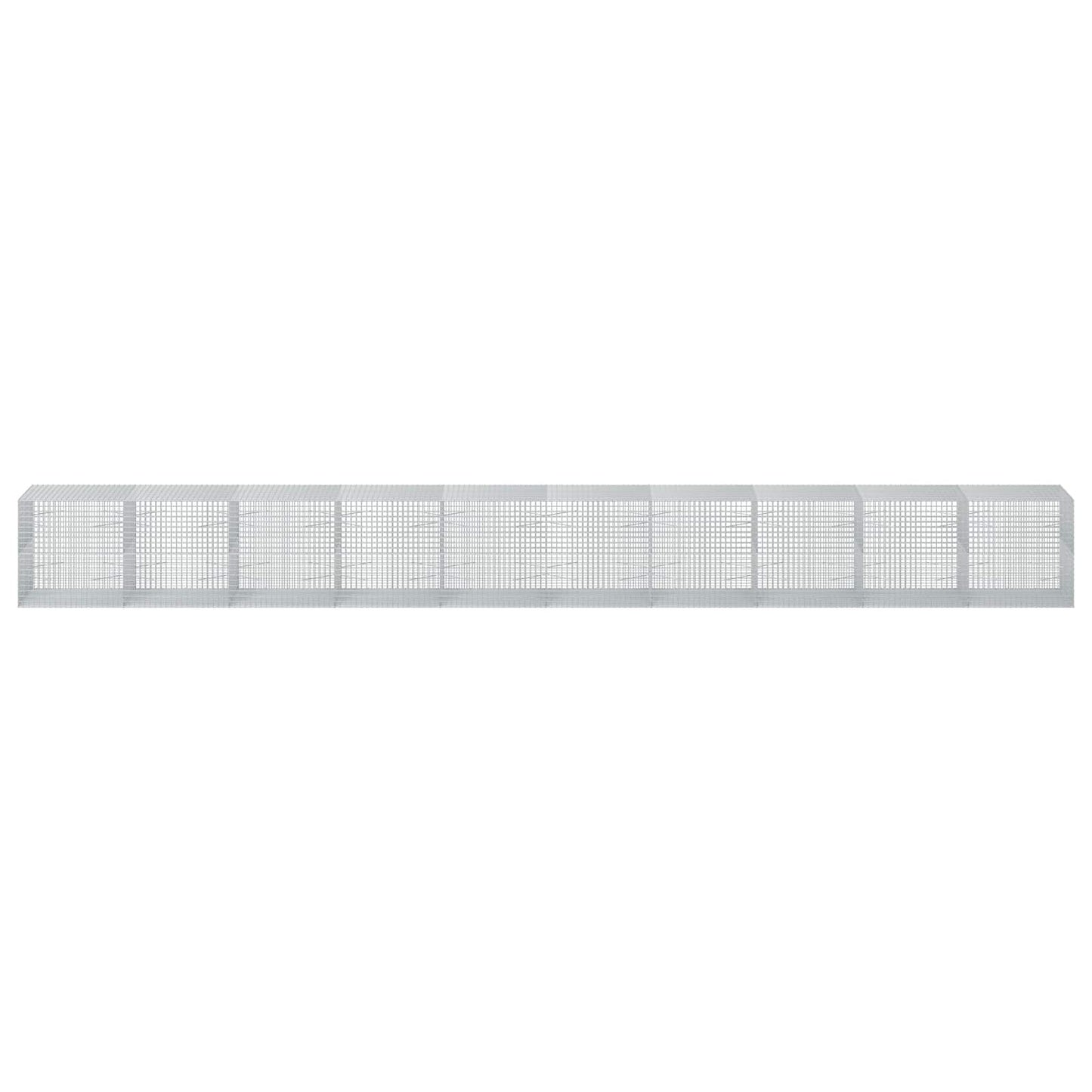 vidaXL Γκαμπιόν με σύρμα 5 mm και πλέγμα 5x5 cm 1000x100x100 εκ.
