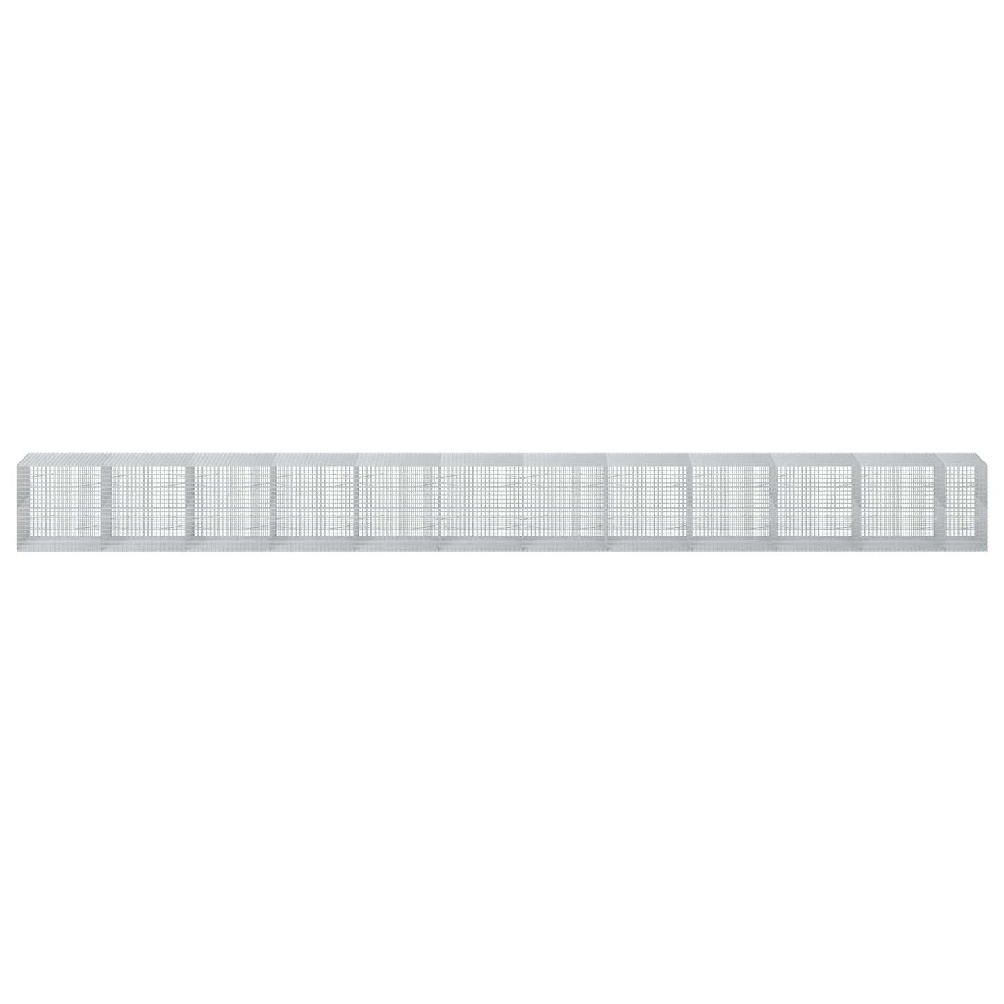 vidaXL Γκαμπιόν με σύρμα 5 mm και πλέγμα 5x5 cm 1150x100x100 εκ.