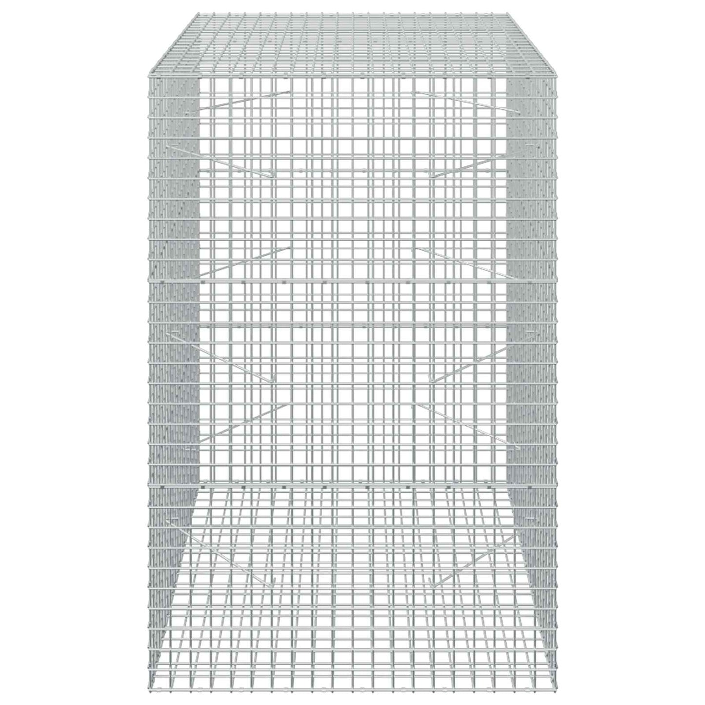 vidaXL Γκαμπιόν με σύρμα 5 mm και πλέγμα 5x5 cm 100x100x150 εκ