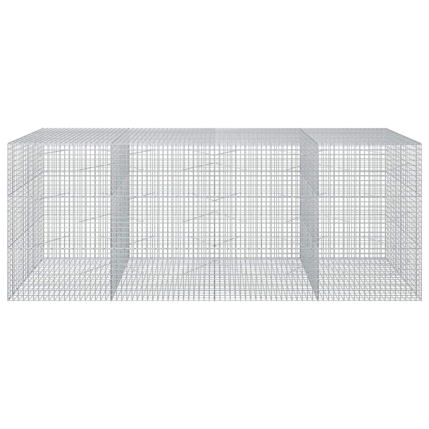 vidaXL Γκαμπιόν με σύρμα 5 mm και πλέγμα 5x5 cm 400x100x150 εκ.