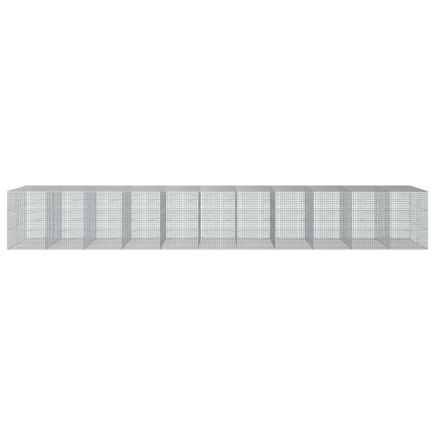 vidaXL Γκαμπιόν με σύρμα 5 mm και πλέγμα 5x5 cm 1100x100x150 εκ.