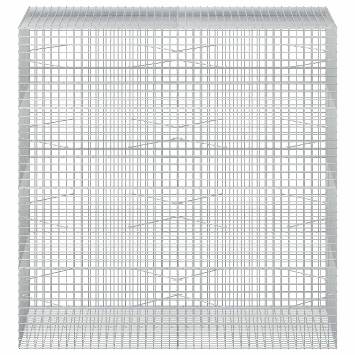 vidaXL Γκαμπιόν με σύρμα 5 mm και πλέγμα 5x5 cm 200x100x200 εκ