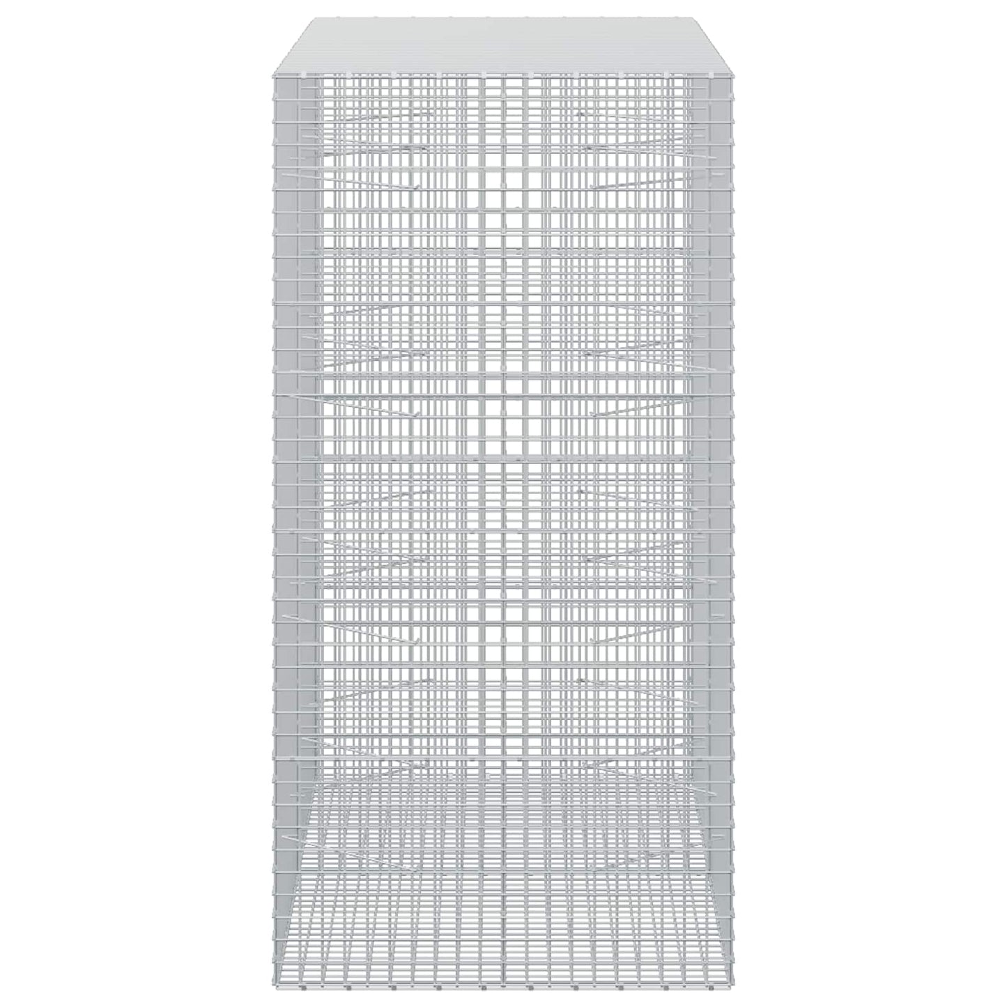 vidaXL Γκαμπιόν με σύρμα 5 mm και πλέγμα 5x5 cm 200x100x200 εκ