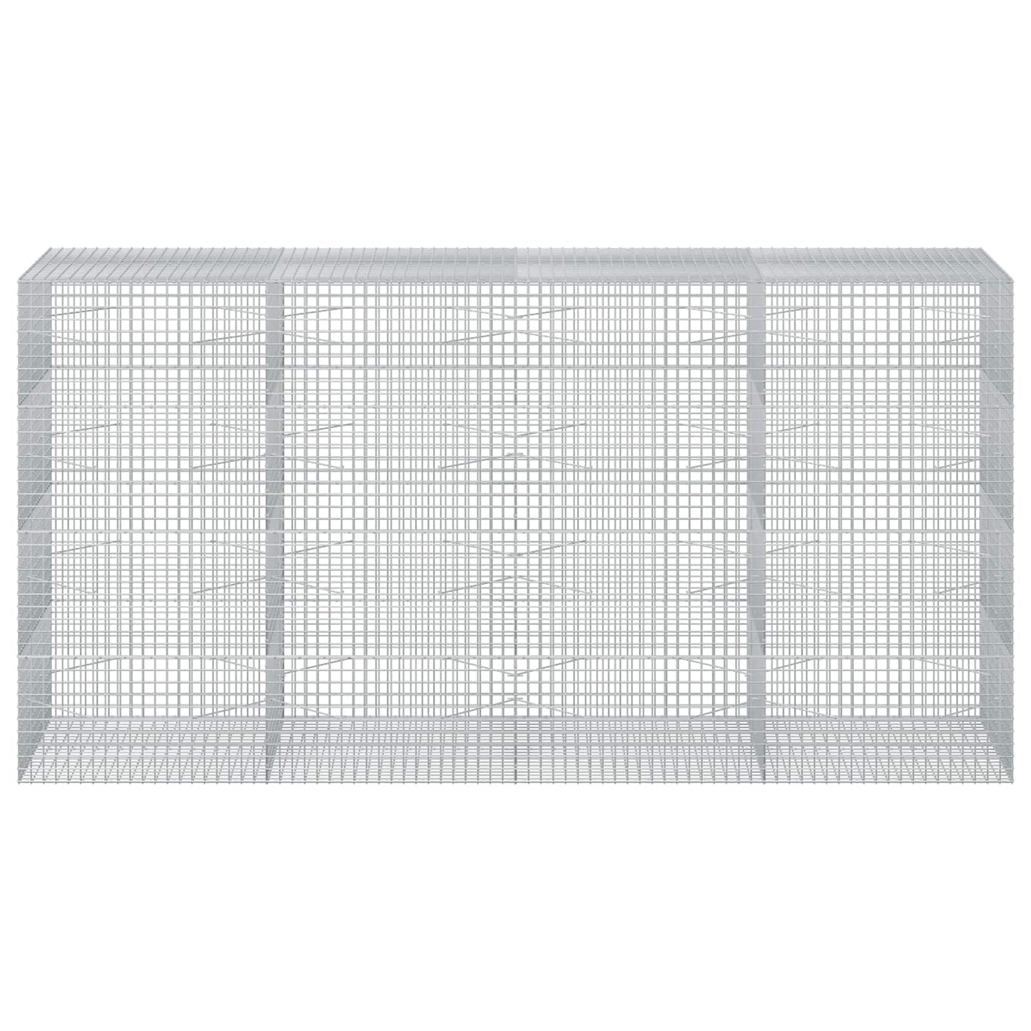 vidaXL Γκαμπιόν με σύρμα 5 mm και πλέγμα 5x5 cm 400x100x200 εκ
