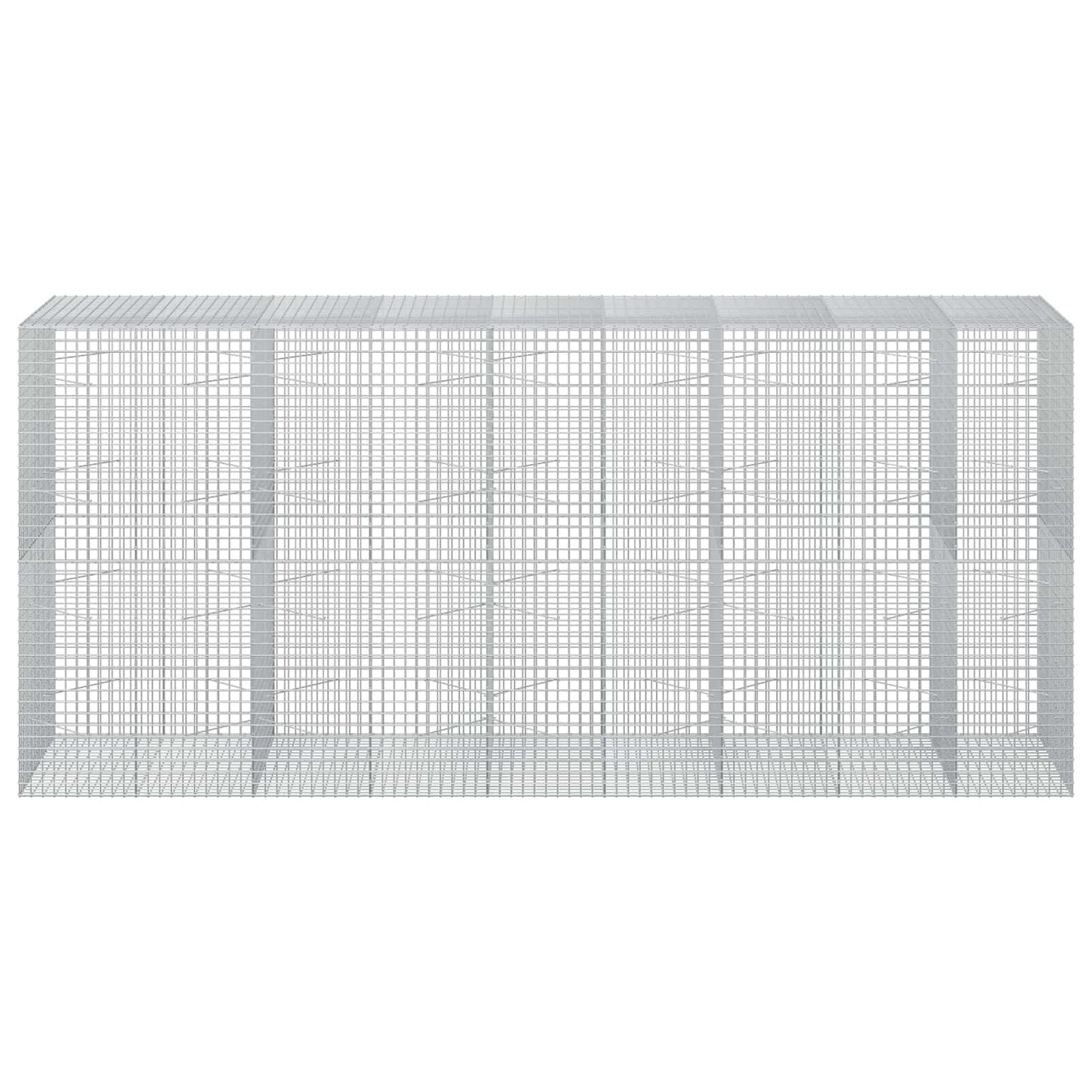 vidaXL Γκαμπιόν με σύρμα 5 mm και πλέγμα 5x5 cm 450x100x200 εκ