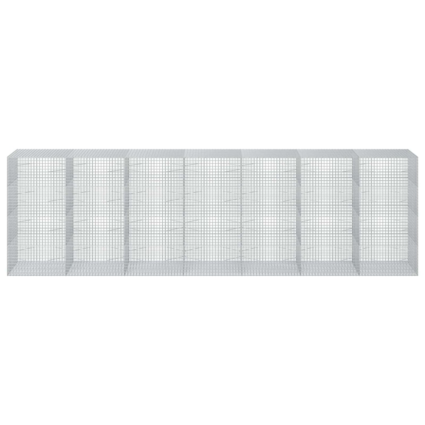 vidaXL Γκαμπιόν με σύρμα 5 mm και πλέγμα 5x5 cm 700x100x200 εκ.