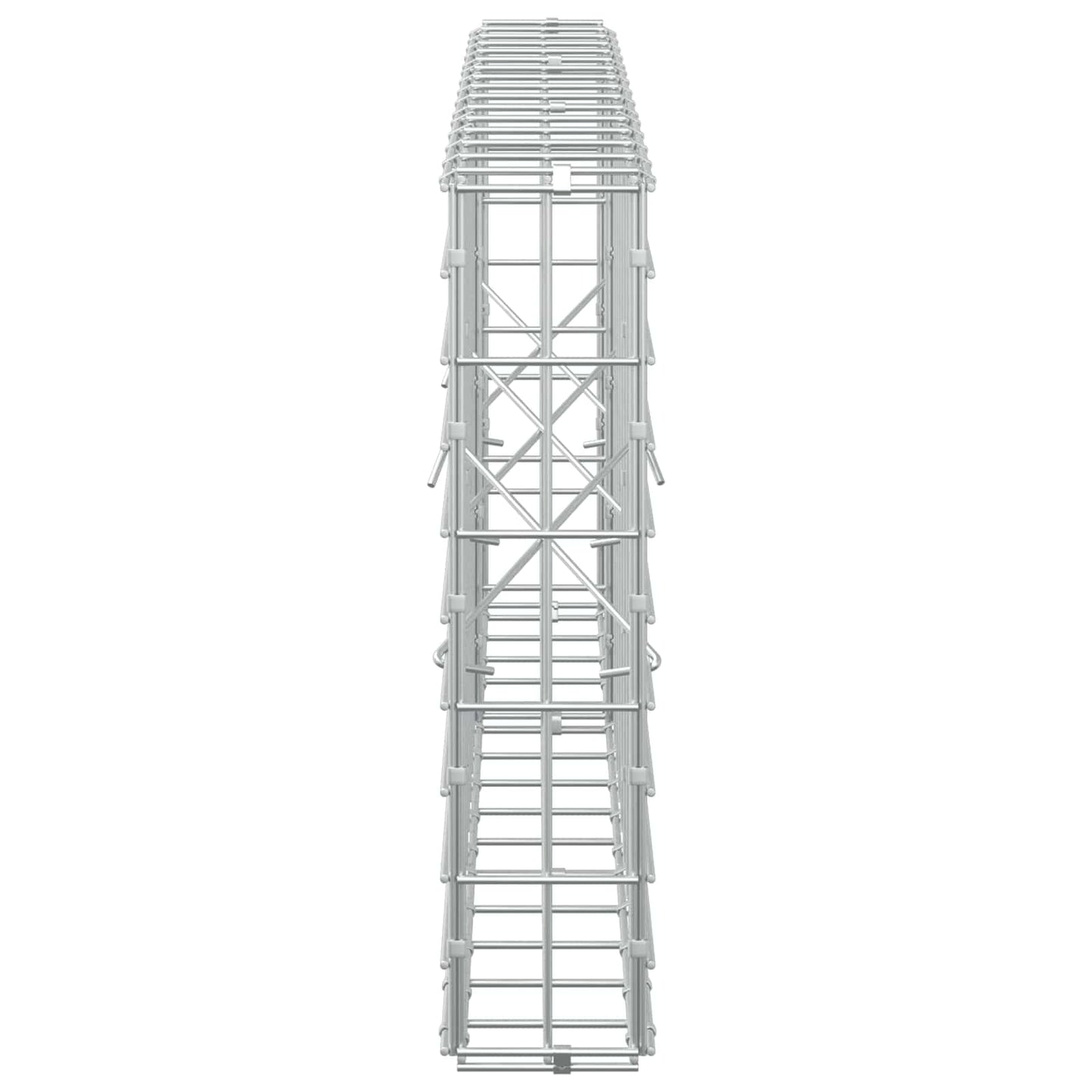 vidaXL Γκαμπιόν με σύρμα 5 mm και πλέγμα 5x10 cm 150x10x50 εκ