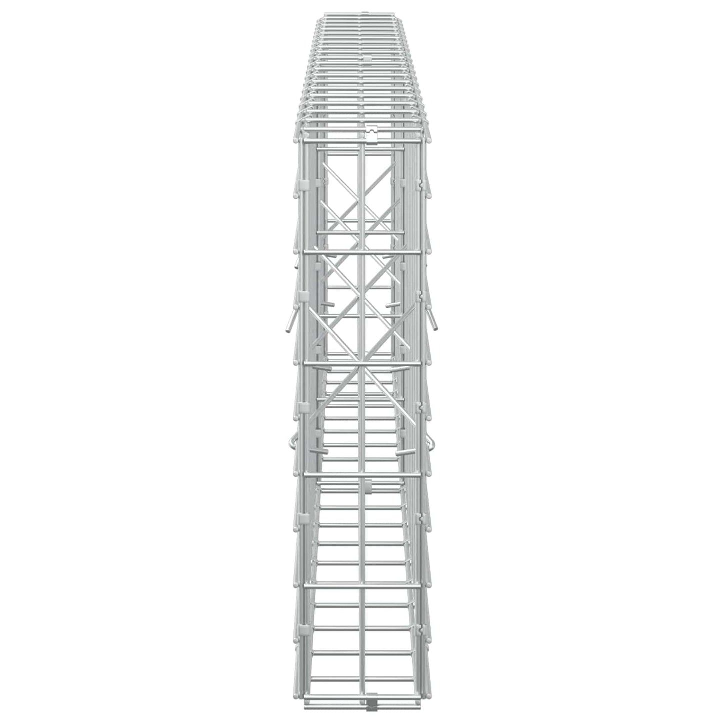 vidaXL Γκαμπιόν με σύρμα 5 mm και πλέγμα 5x10 cm 200x10x50 εκ