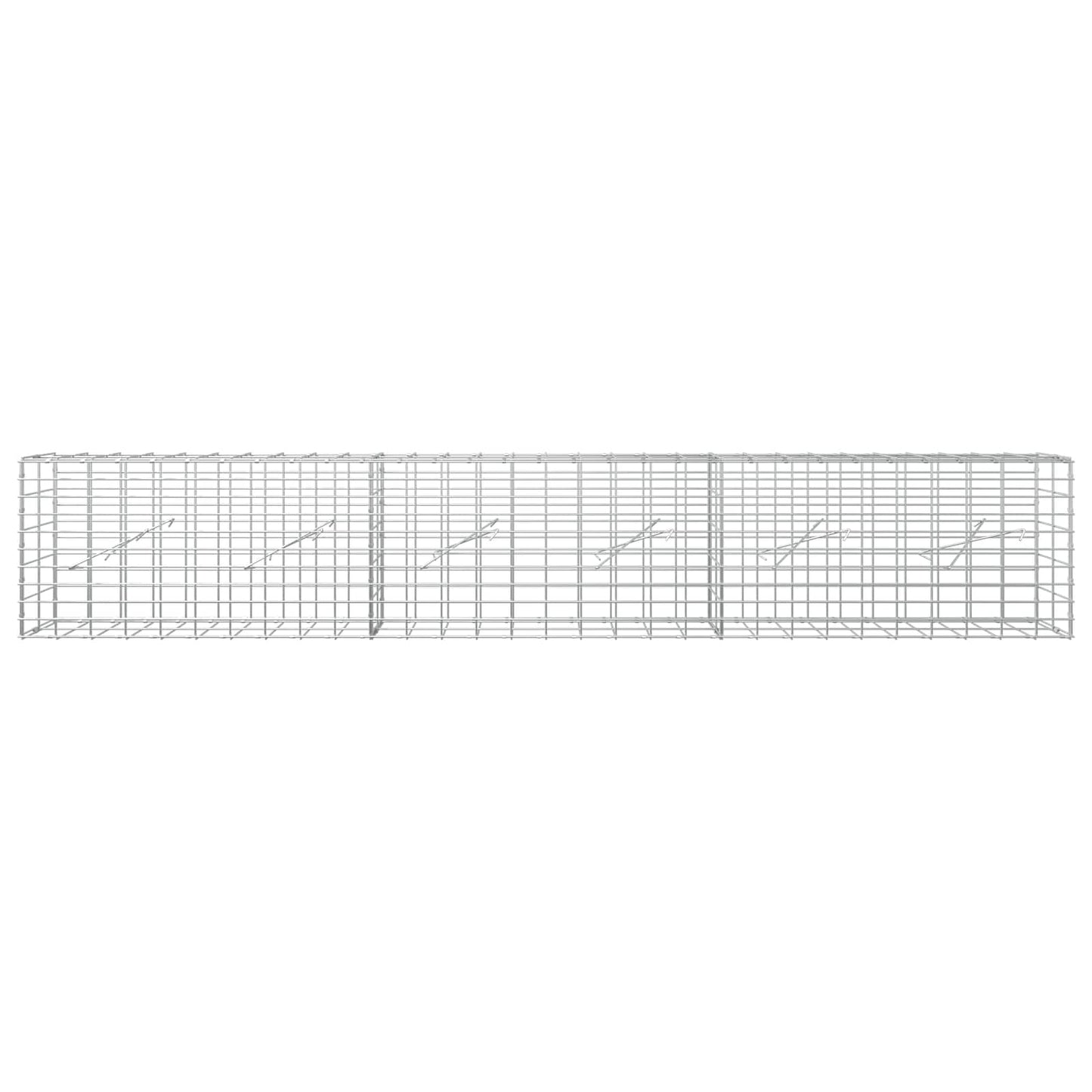 vidaXL Γκαμπιόν με σύρμα 5 mm και πλέγμα 5x10 cm 300x10x50 εκ