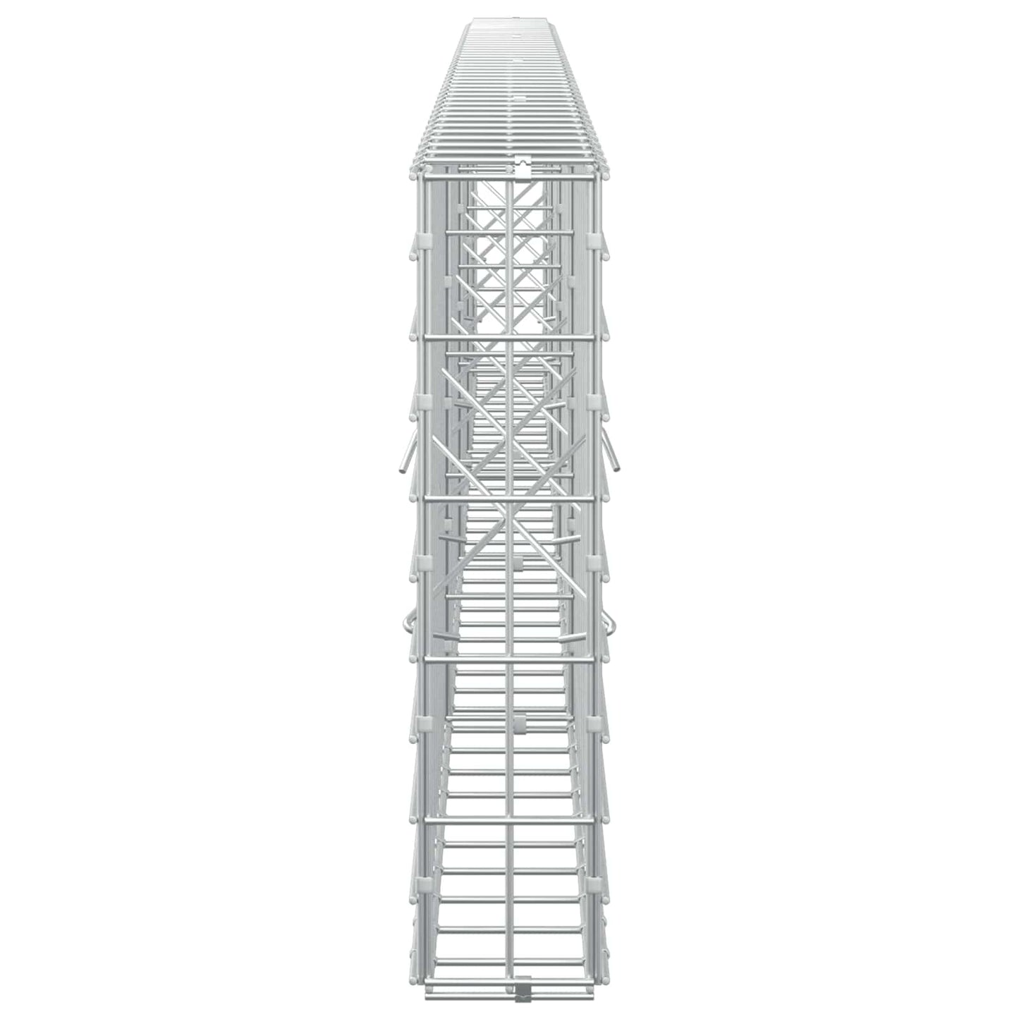 vidaXL Γκαμπιόν με σύρμα 5 mm και πλέγμα 5x10 cm 400x10x50 εκ