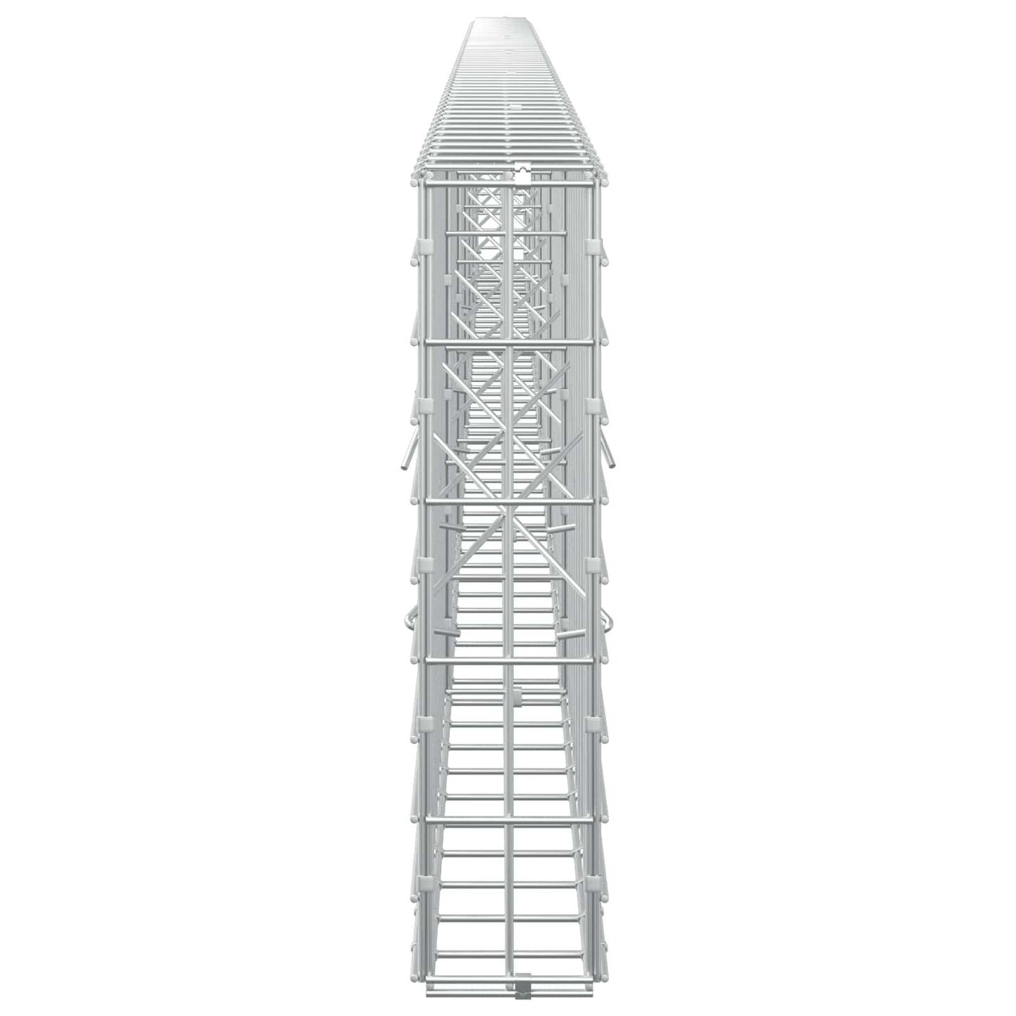 vidaXL Γκαμπιόν με σύρμα 5 mm και πλέγμα 5x10 cm 600x10x50 εκ