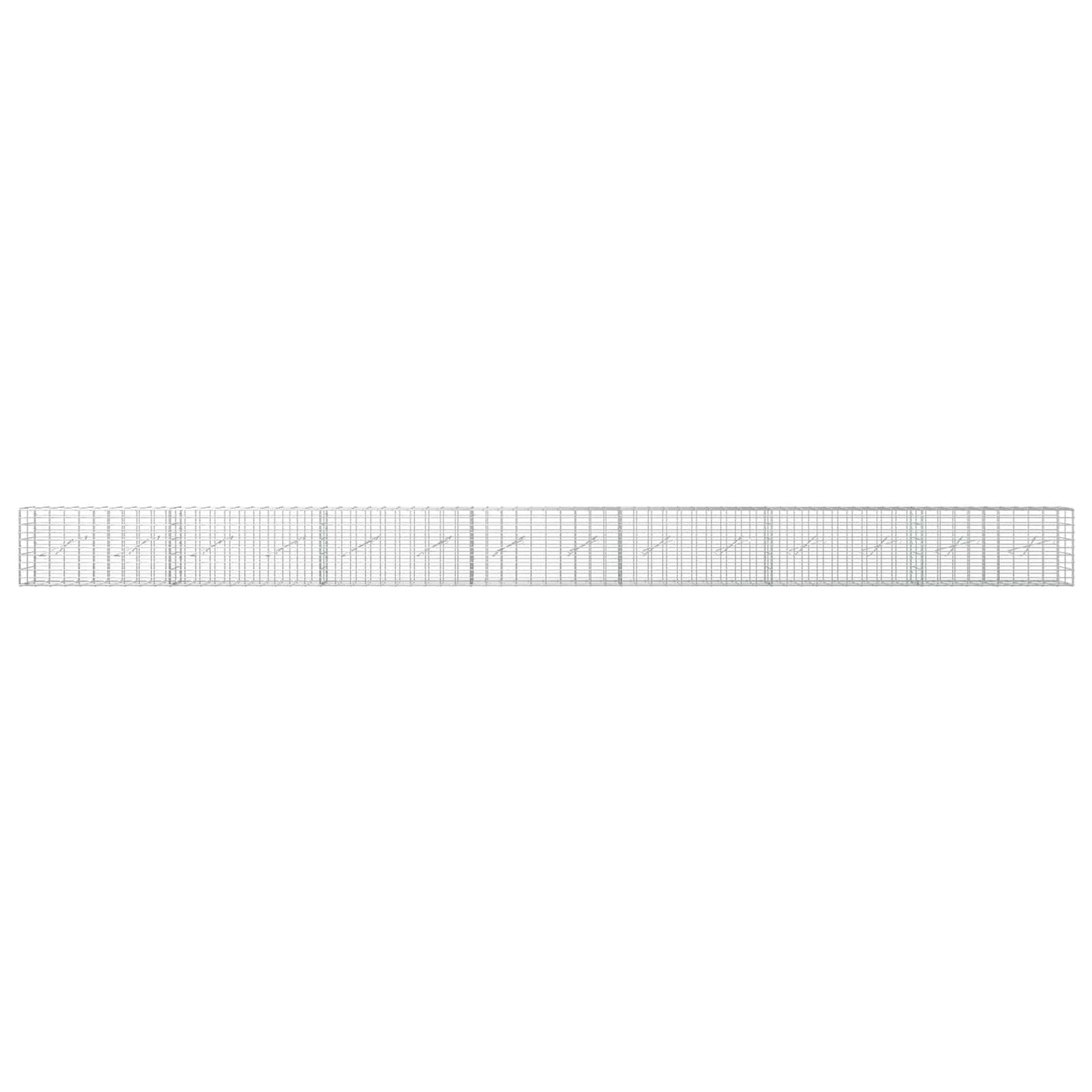 vidaXL Γκαμπιόν με σύρμα 5 mm και πλέγμα 5x10 cm 700x10x50 εκ.